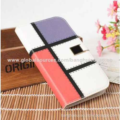 PU Leather Case for Samsung Galaxy S4 with Stand Function